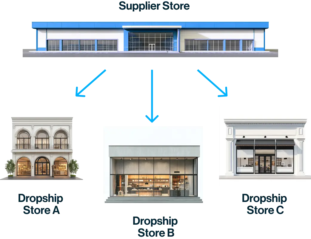 Import products from a supplier into dropshipping stores